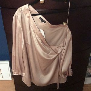 One Shoulder Bow Blouse